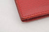 Authentic GUCCI GG Marmont Card Pass Case Wallet Leather Red 574804 Box 2811K