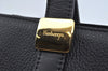 Authentic Burberrys Vintage Leather Shoulder Hand Bag Purse Black 2812I