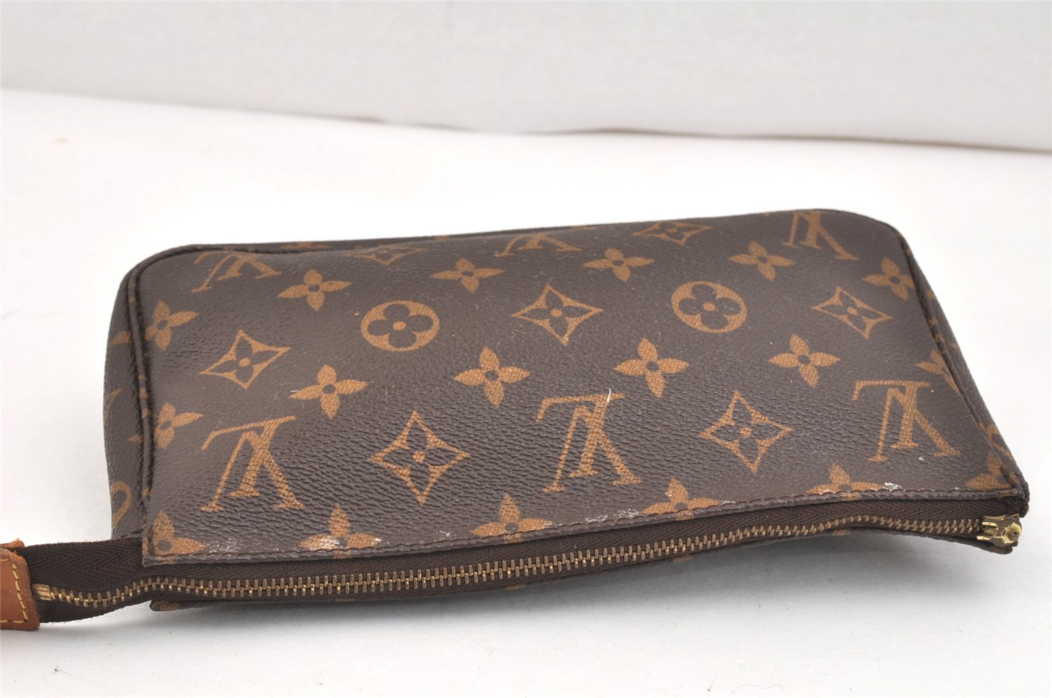 Authentic Louis Vuitton Monogram Pochette Accessoires Pouch M51980 Junk 2812K