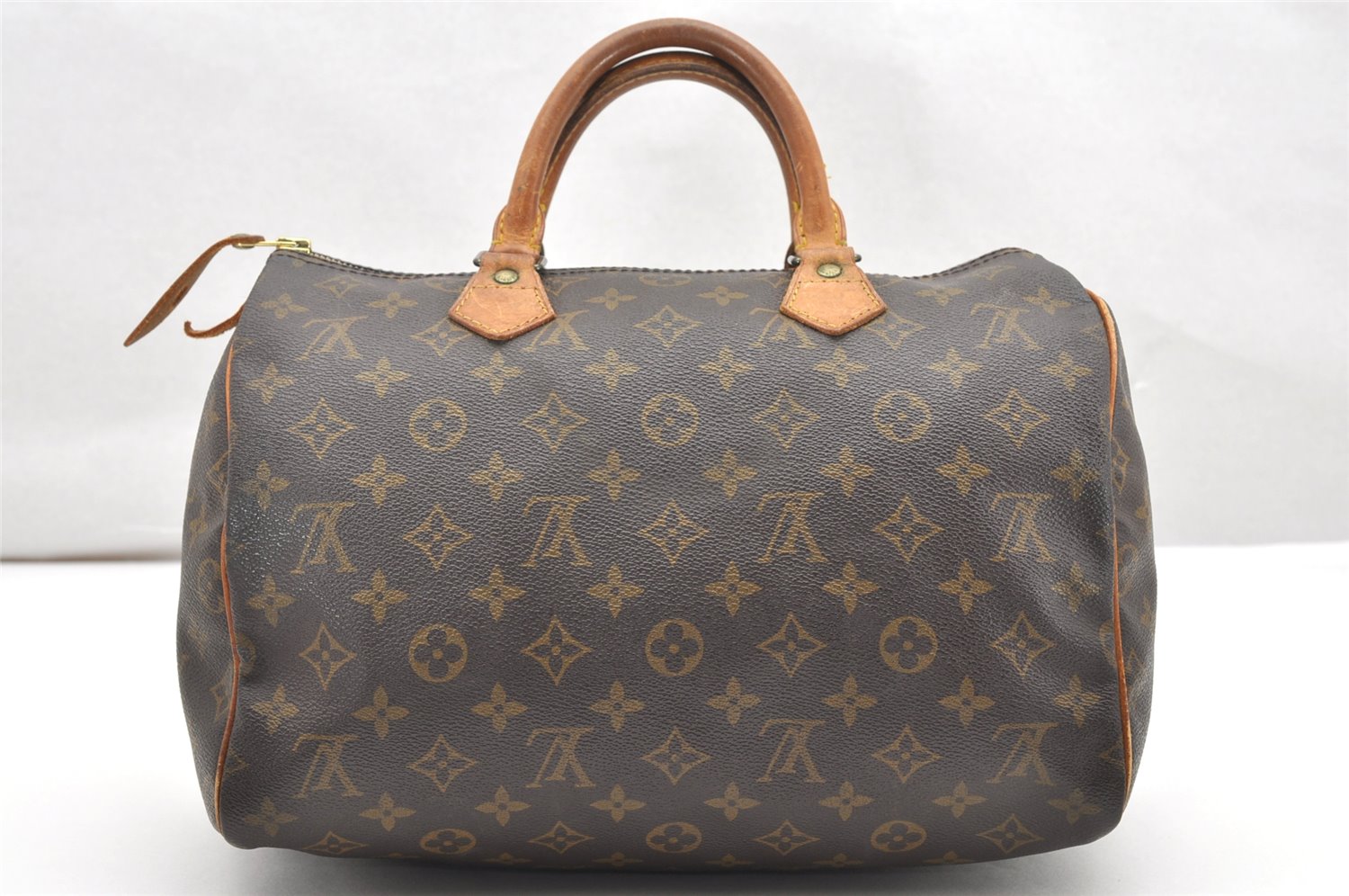 Authentic Louis Vuitton Monogram Speedy 30 Hand Boston Bag M41526 LV 2813K