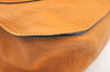 Authentic Chloe Marcie Leather 2Way Shoulder Cross Body Hand Bag Orange 2814I