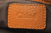 Authentic Chloe Marcie Leather 2Way Shoulder Cross Body Hand Bag Orange 2814I