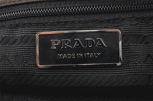 Authentic PRADA VELA SPORT Nylon Tessuto Leather Shoulder Bag BR0411 Khaki 2814K