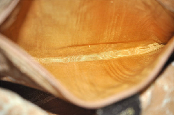 Authentic GUCCI Vintage Bamboo 2Way Shoulder Hand Bag Leather Brown Junk 2815I