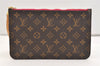 Authentic Louis Vuitton Monogram Neverfull GM Pouch Purse Clutch Bag Pink 2815J