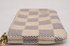 Authentic Louis Vuitton Damier Azur Pochette Cles Coin Purse N62659 LV 2816J