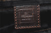 Authentic FENDI Zucca Hand Tote Folding Bag Purse Nylon Leather Brown 2816K