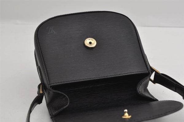 Authentic Louis Vuitton Epi Saint Cloud PM Shoulder Bag Black M52212 LV 2817I