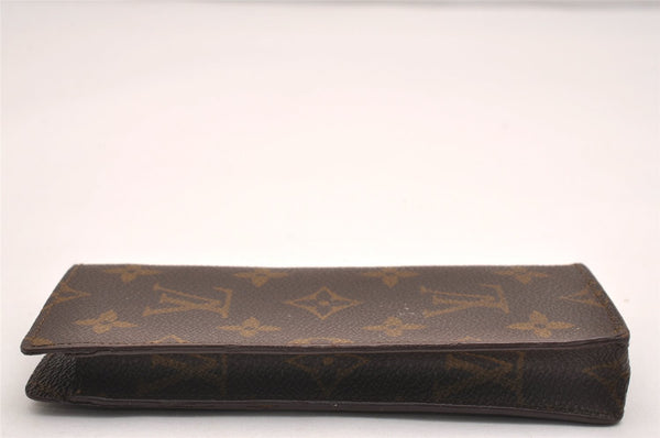 Authentic Louis Vuitton Monogram Etui Lunette Simple M62962 Glasses Case 2818J