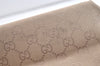 Authentic GUCCI Vintage Shoulder Tote Bag GG Canvas Leather 31243 Beige 2818K