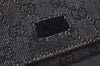 Authentic GUCCI Vintage Waist Body Bag Purse GG Canvas Leather 28566 Black 2820J