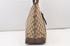 Authentic GUCCI Vintage Shoulder Tote Bag GG Canvas Leather 34339 Brown 2821J