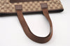 Authentic GUCCI Vintage Shoulder Tote Bag GG Canvas Leather 34339 Brown 2821J