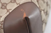 Authentic GUCCI Vintage Shoulder Tote Bag GG Canvas Leather 34339 Brown 2821J