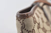 Authentic GUCCI Vintage Shoulder Tote Bag GG Canvas Leather 34339 Brown 2821J