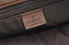 Authentic GUCCI Vintage Shoulder Tote Bag GG Canvas Leather 34339 Brown 2821J
