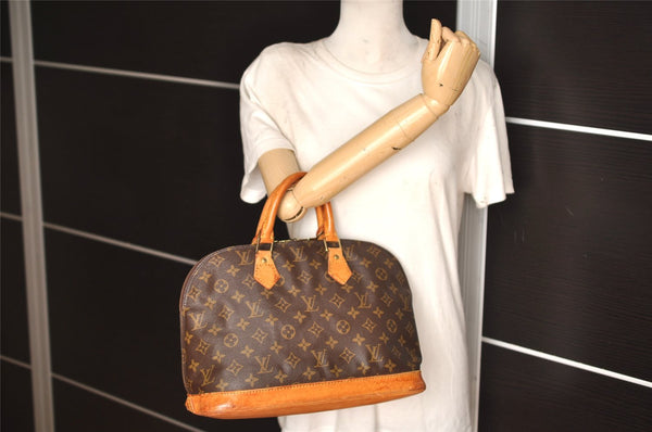 Authentic Louis Vuitton Monogram Alma Hand Bag Purse M51130 LV 2821K