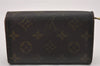 Auth Louis Vuitton Monogram Porte Monnaie Billets Tresor Wallet M61730 LV 2822J