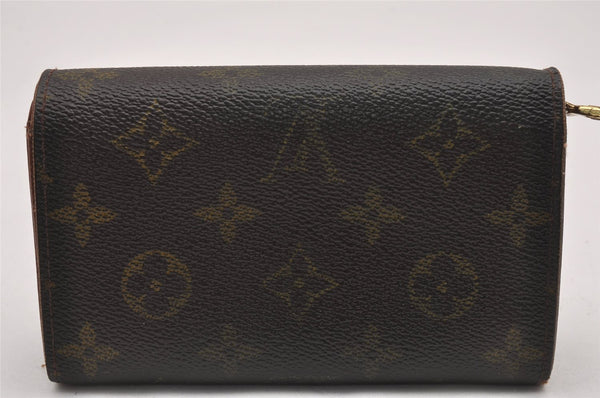 Auth Louis Vuitton Monogram Porte Monnaie Billets Tresor Wallet M61730 LV 2822J