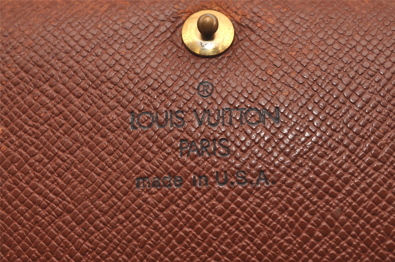 Auth Louis Vuitton Monogram Porte Monnaie Billets Tresor Wallet M61730 LV 2822J