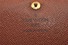 Auth Louis Vuitton Monogram Porte Monnaie Billets Tresor Wallet M61730 LV 2822J