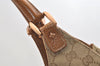 Authentic GUCCI Jackie Shoulder Hand Bag GG Canvas Leather 124404 Beige 2822K