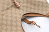 Authentic GUCCI Jackie Shoulder Hand Bag GG Canvas Leather 124404 Beige 2822K