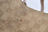 Authentic GUCCI Jackie Shoulder Hand Bag GG Canvas Leather 124404 Beige 2822K
