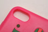 Authentic GUCCI Vintage Web Sherry Line iPhone 7 8 Case Silicon Pink Box 2823J