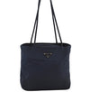 Authentic PRADA Vintage Nylon Tessuto Shoulder Tote Bag Purse Navy Blue 2823K