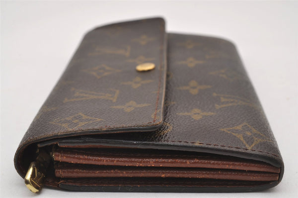 Authentic Louis Vuitton Monogram Pochette Porte Monnaie Credit Wallet Junk 2825J