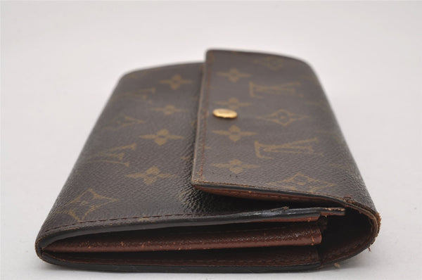 Authentic Louis Vuitton Monogram Pochette Porte Monnaie Credit Wallet Junk 2825J