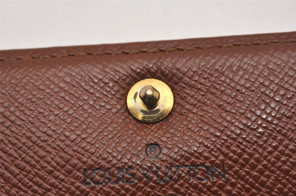 Authentic Louis Vuitton Monogram Pochette Porte Monnaie Credit Wallet Junk 2825J