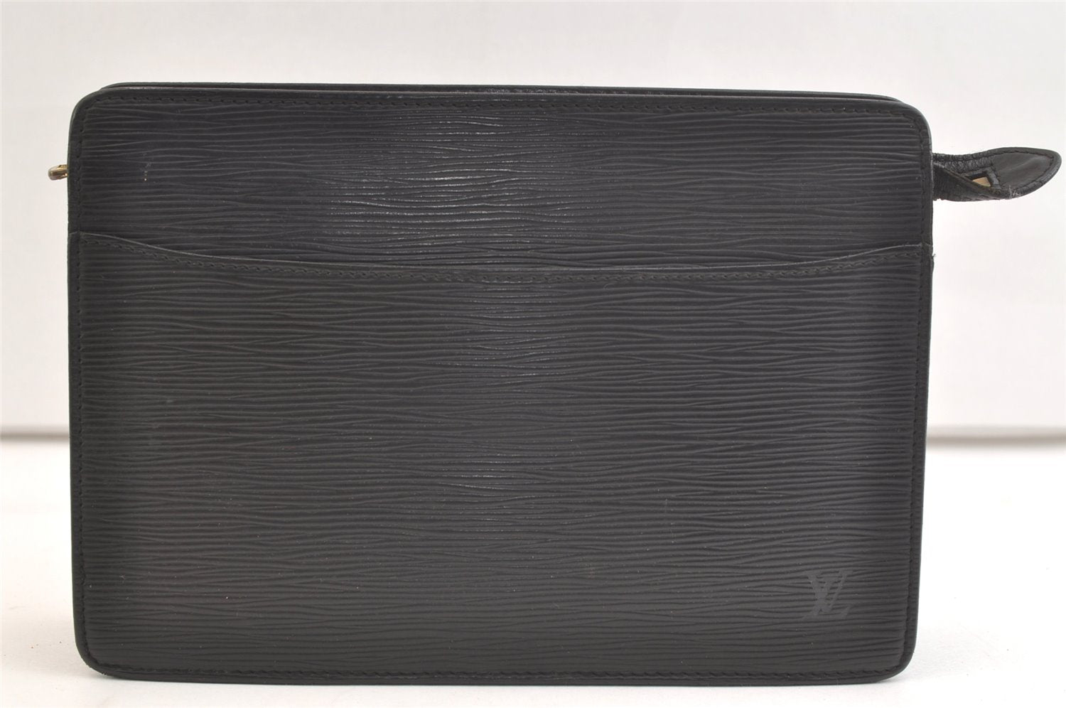 Authentic Louis Vuitton Epi Pochette Homme Clutch Hand Bag Black M52522 LV 2825K