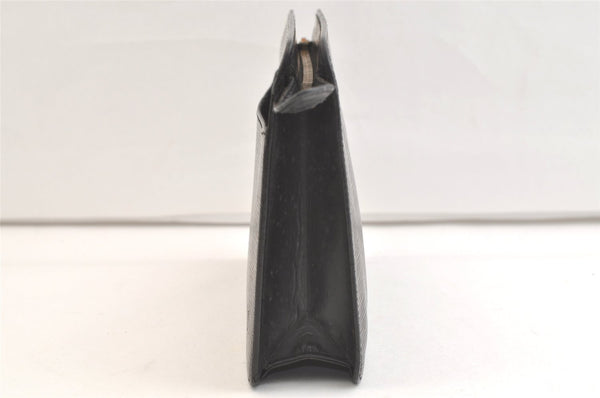 Authentic Louis Vuitton Epi Pochette Homme Clutch Hand Bag Black M52522 LV 2825K