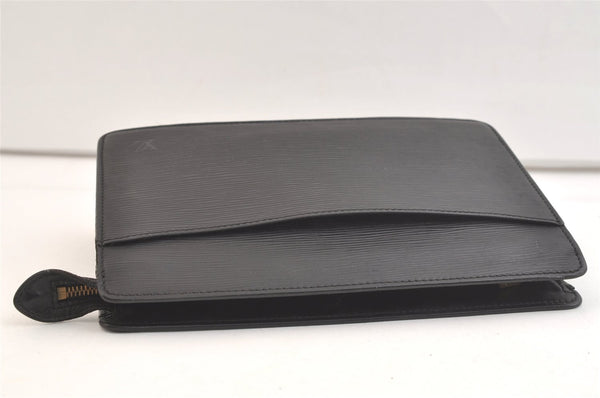 Authentic Louis Vuitton Epi Pochette Homme Clutch Hand Bag Black M52522 LV 2825K