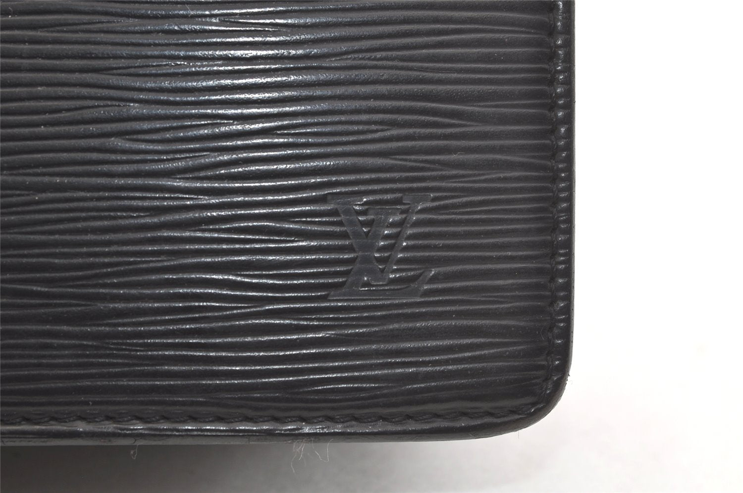 Authentic Louis Vuitton Epi Pochette Homme Clutch Hand Bag Black M52522 LV 2825K