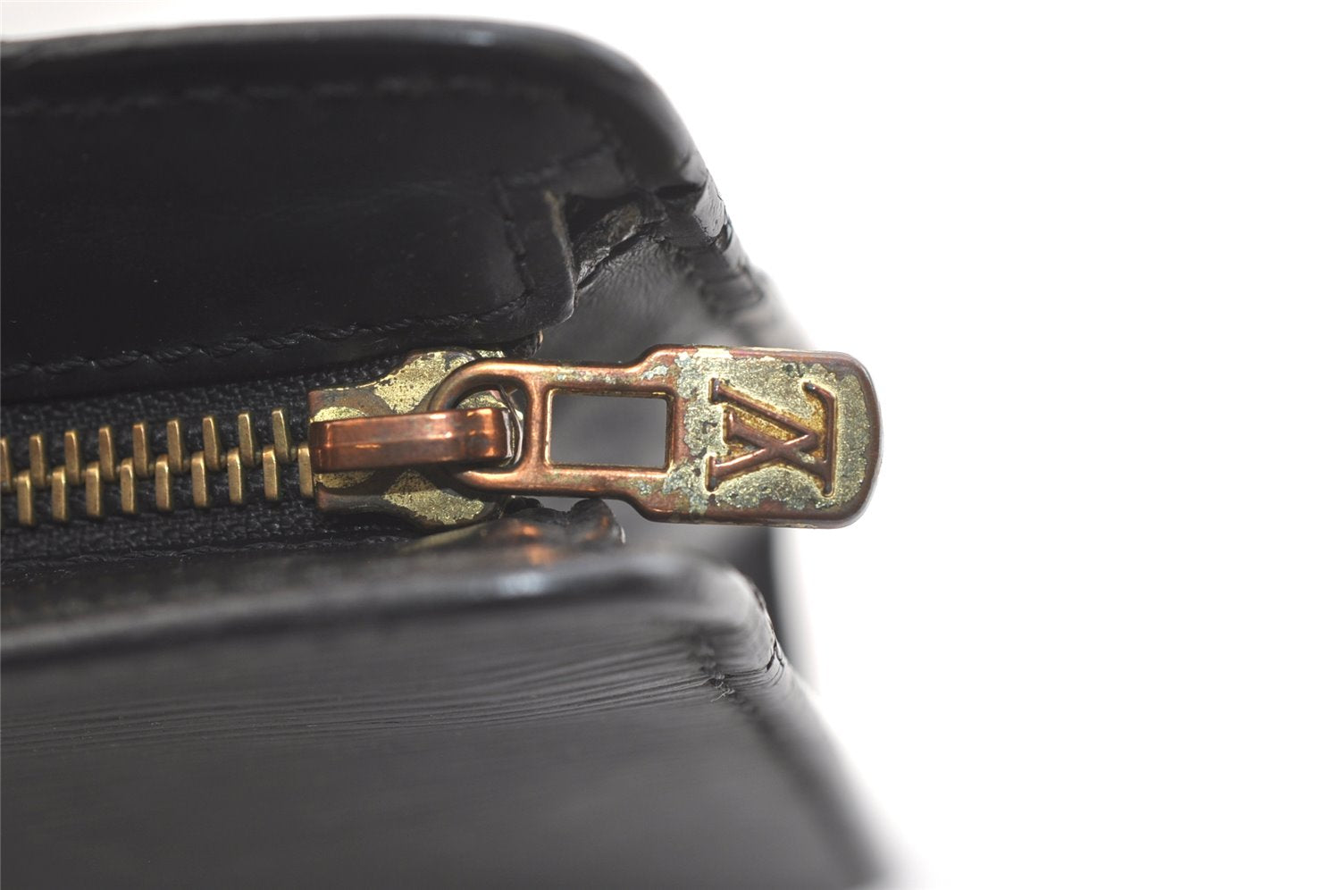 Authentic Louis Vuitton Epi Pochette Homme Clutch Hand Bag Black M52522 LV 2825K