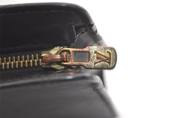 Authentic Louis Vuitton Epi Pochette Homme Clutch Hand Bag Black M52522 LV 2825K