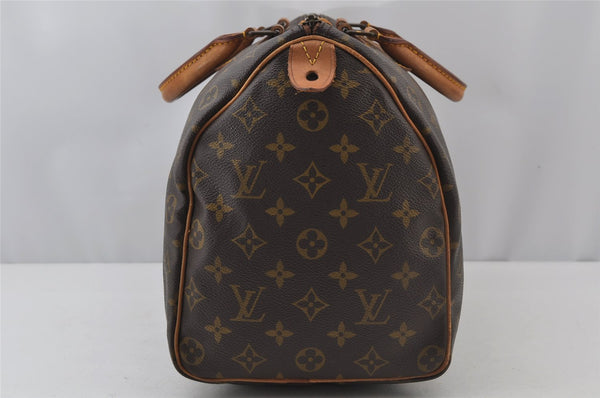 Authentic Louis Vuitton Monogram Speedy 35 Hand Boston Bag M41524 LV 2826J