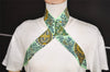 Authentic HERMES Twilly Scarf "L'ARBRE DE VIE" Silk Light Green 2827I