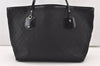 Authentic GUCCI Jolie Shoulder Tote Bag GG Canvas Enamel 211975 Black 2827J