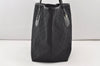Authentic GUCCI Jolie Shoulder Tote Bag GG Canvas Enamel 211975 Black 2827J