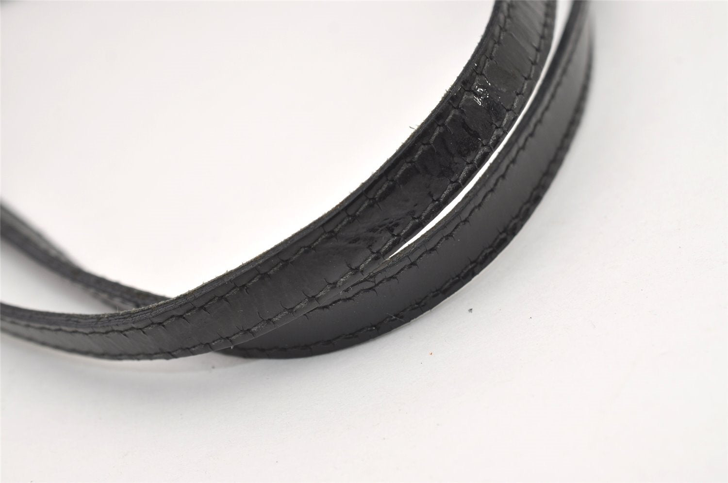 Authentic GUCCI Jolie Shoulder Tote Bag GG Canvas Enamel 211975 Black 2827J