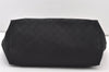 Authentic GUCCI Jolie Shoulder Tote Bag GG Canvas Enamel 211975 Black 2827J