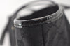 Authentic GUCCI Jolie Shoulder Tote Bag GG Canvas Enamel 211975 Black 2827J
