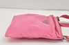 Authentic PRADA Nylon Tessuto Leather Shoulder Cross Body Bag Purse Pink 2827K