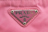 Authentic PRADA Nylon Tessuto Leather Shoulder Cross Body Bag Purse Pink 2827K