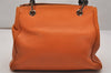 Authentic GUCCI Bamboo Shopper Small 2Way Hand Bag Leather 336032 Orange 2828J