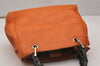 Authentic GUCCI Bamboo Shopper Small 2Way Hand Bag Leather 336032 Orange 2828J